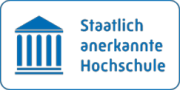 Siegel: staatlich anerkannte Hochschule